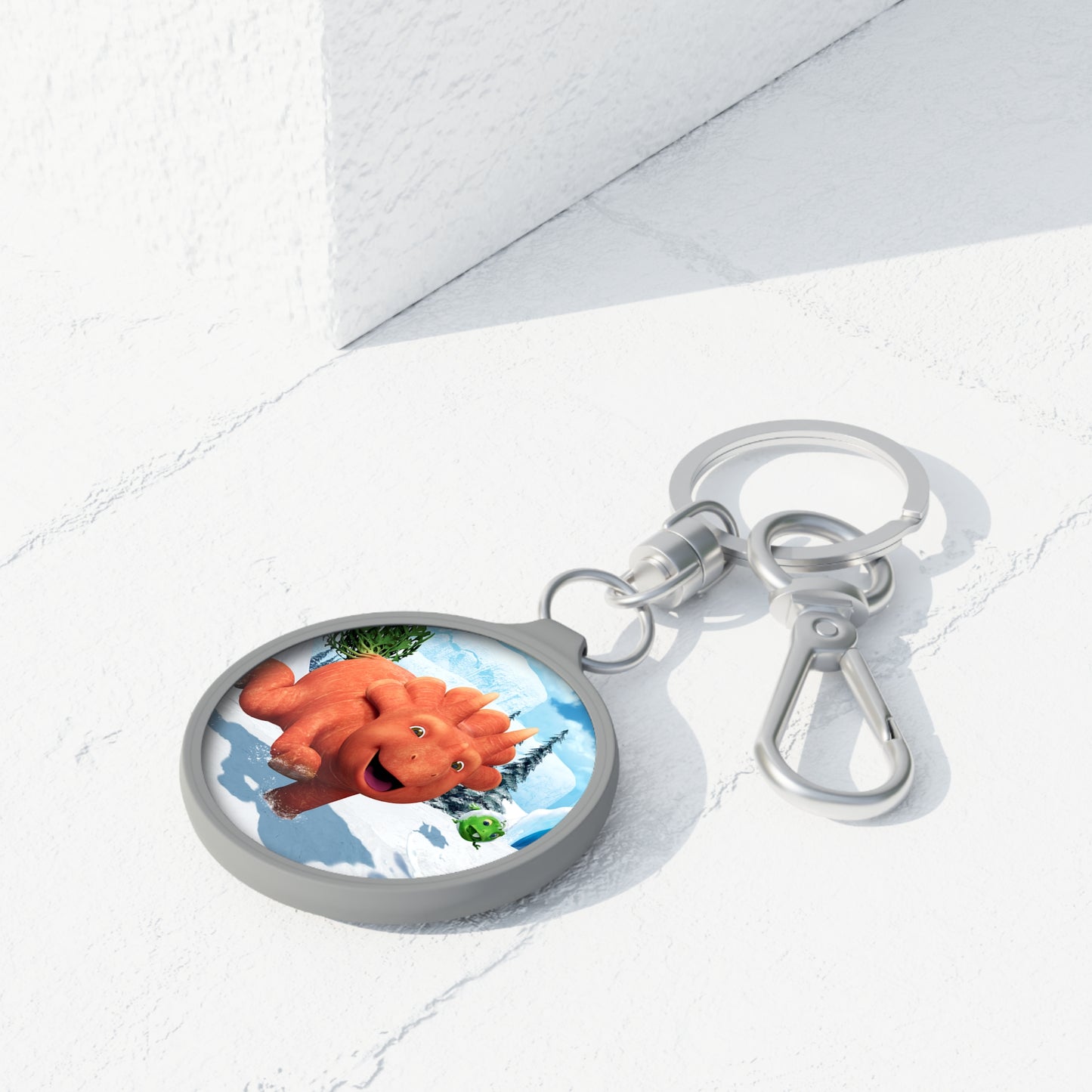 Vegesaurs Keyring - Ginger in The Snow