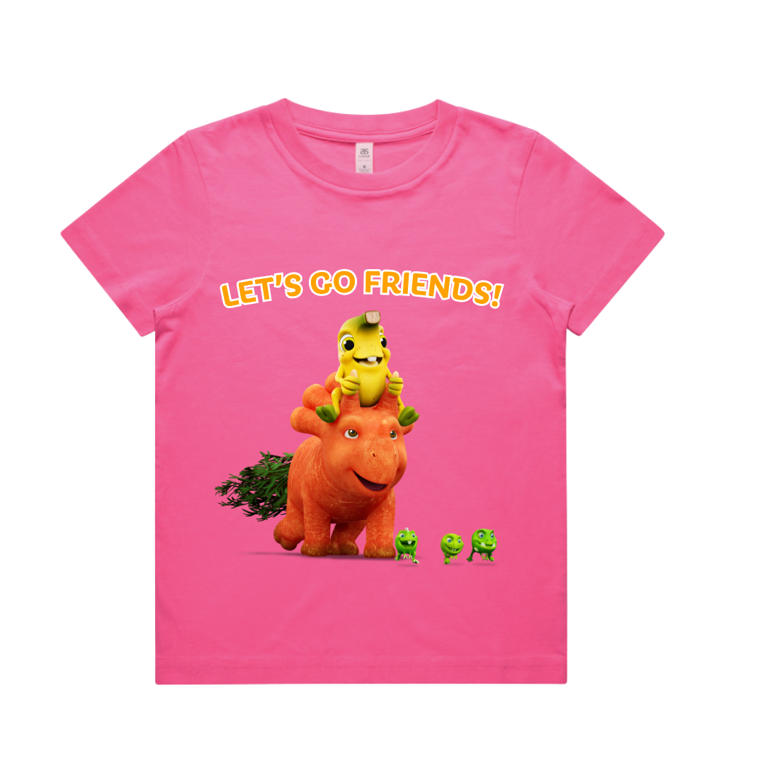 Vegesaurs T-shirt - Ginger - Let's Go Friends!