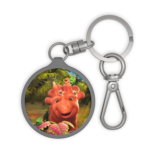 Vegesaurs Keyring Tag - Ginger Blossom