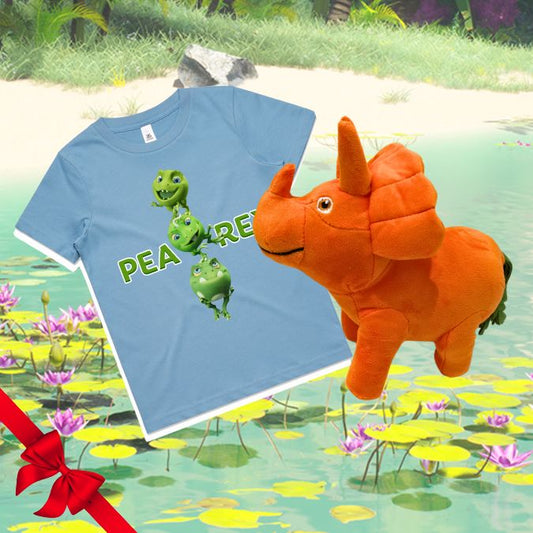 Vegesaurs Ginger plush and t-shirt gift pack 