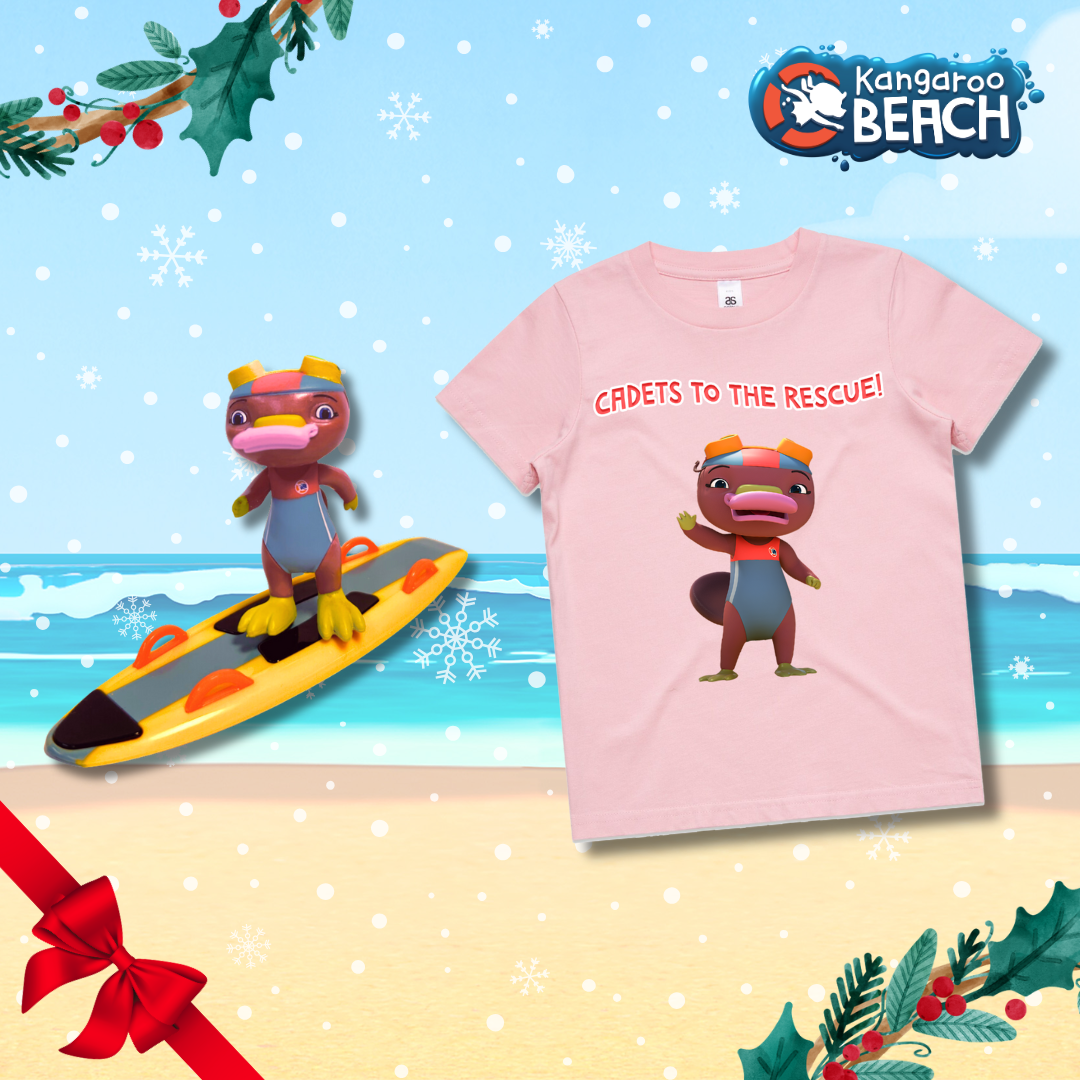 Kangaroo Beach Christmas Pack Gemma T-shirt and Figurine