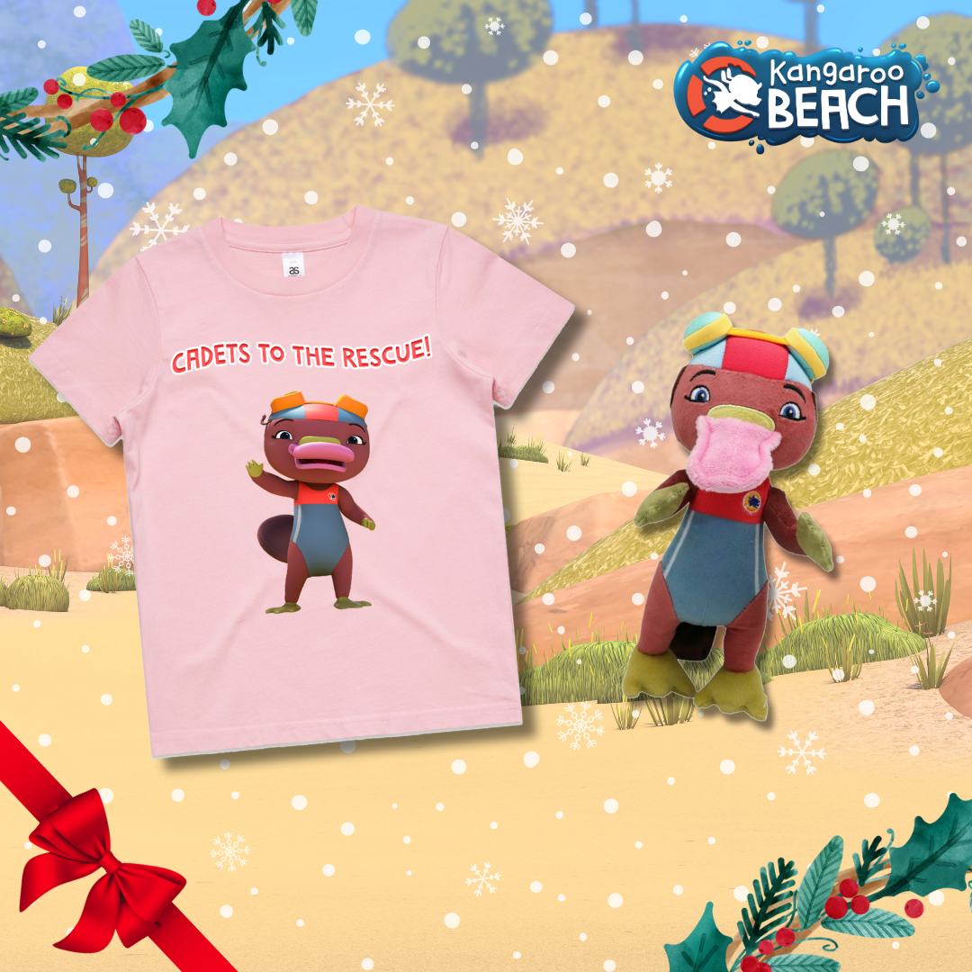 Kangaroo Beach Christmas Pack Gemma Plush and T-shirt