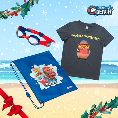 Kangaroo Beach Christmas Pack Neville T-shirt and Goggles