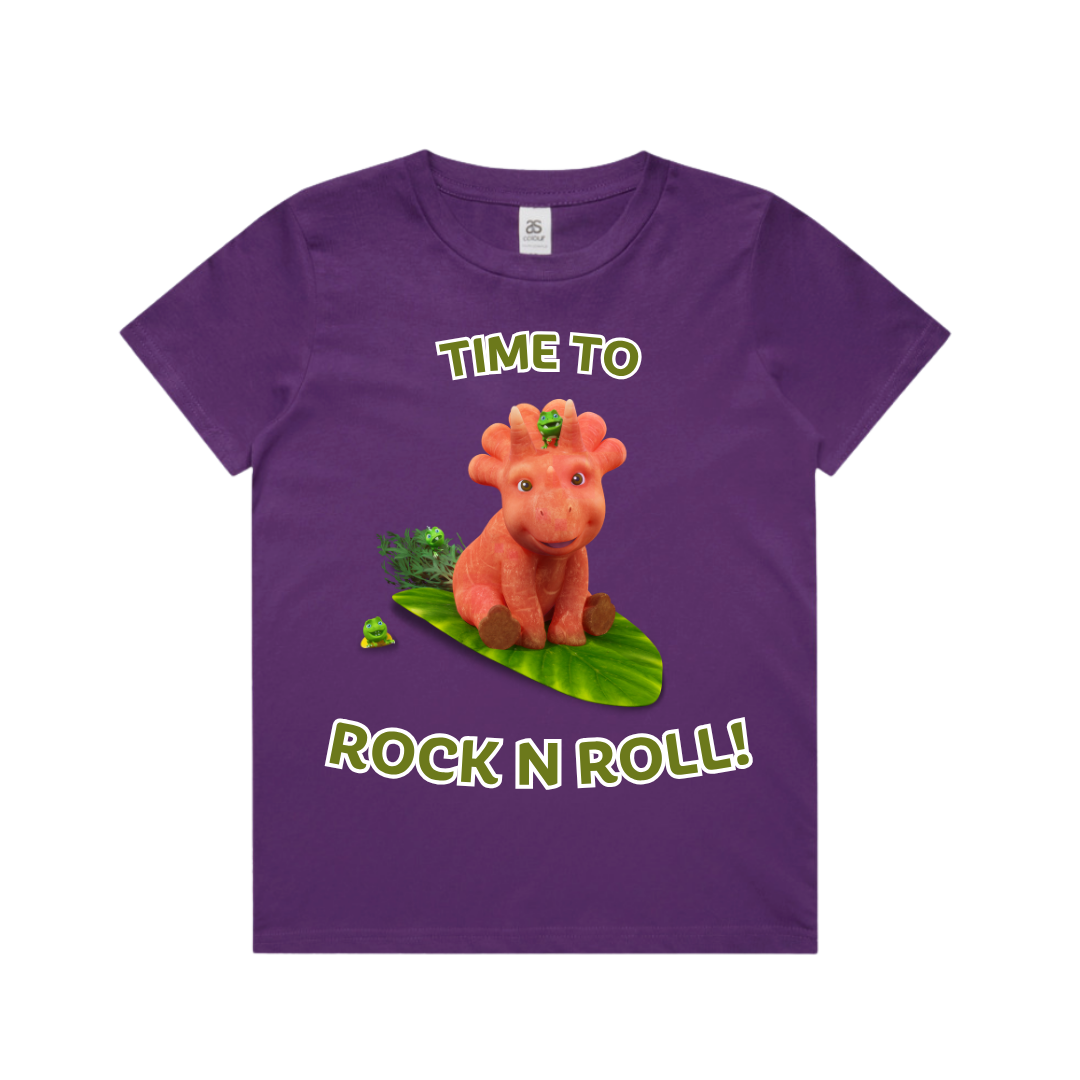Vegesaurs T-shirt - Ginger - Time to Rock N Roll!