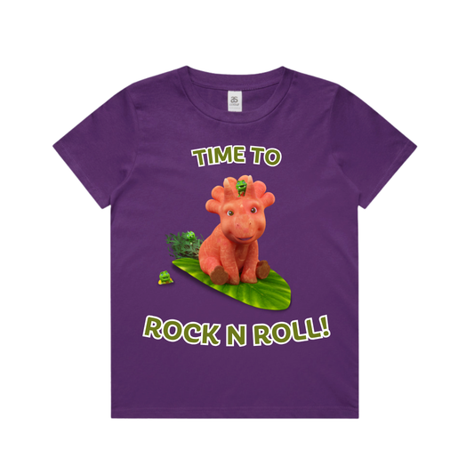 Vegesaurs T-shirt - Ginger - Time to Rock N Roll!