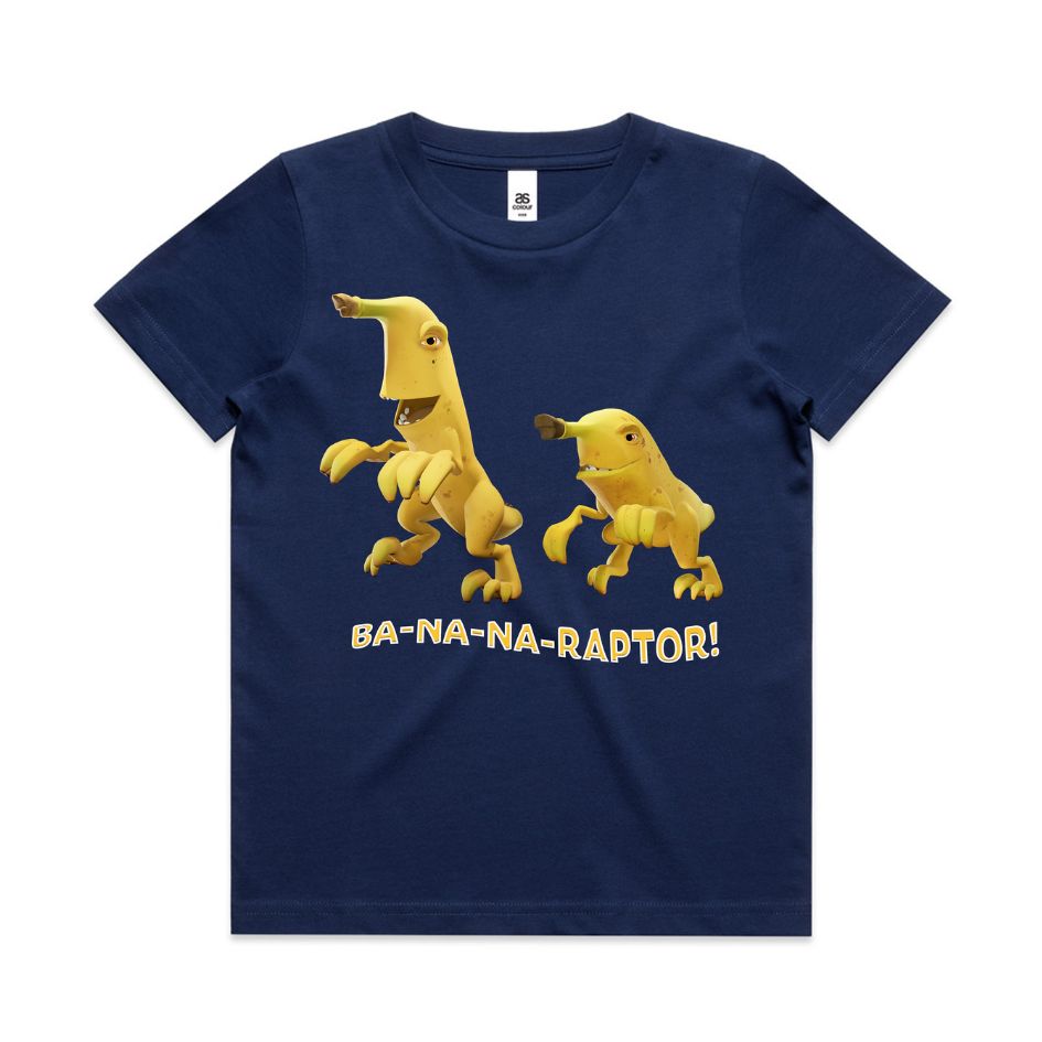 Vegesaurs T-shirt - Bananaraptors - Ba-na-na-raptor!