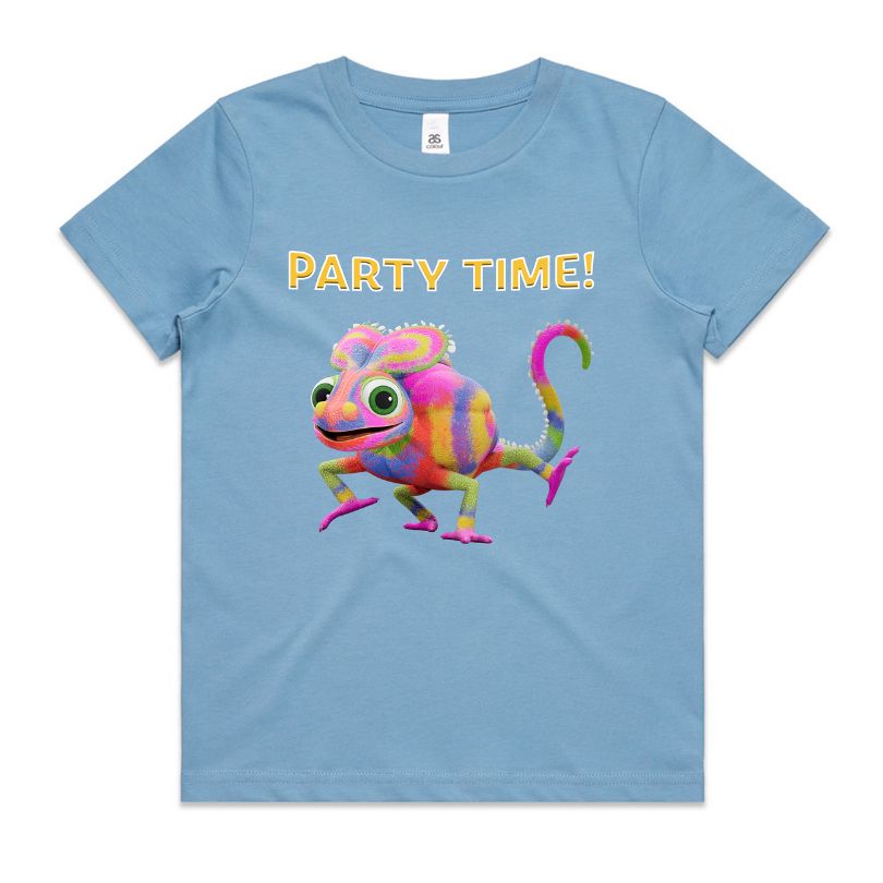 Picture of the Vegesaurs Capsichameleon Party Time t-shirt