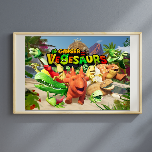 Vegesaurs Poster - Jungle run