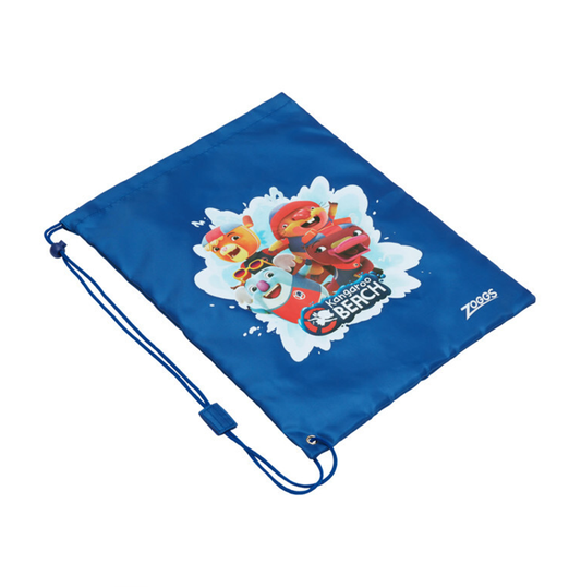 Kangaroo Beach drawstring bag - blue