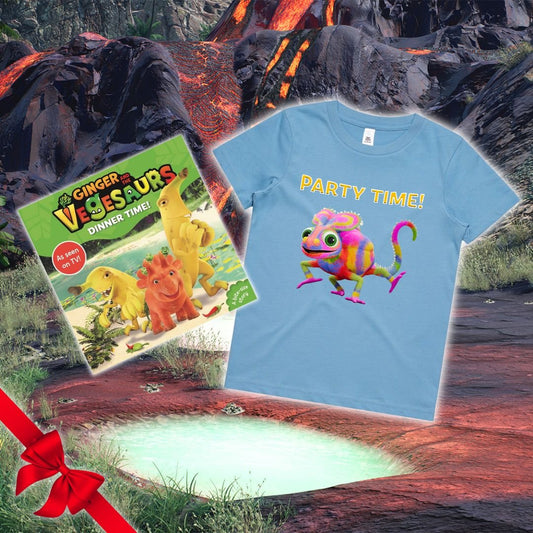 Vegesaurs - Capsichameleon Tee and Book - Mix & Match