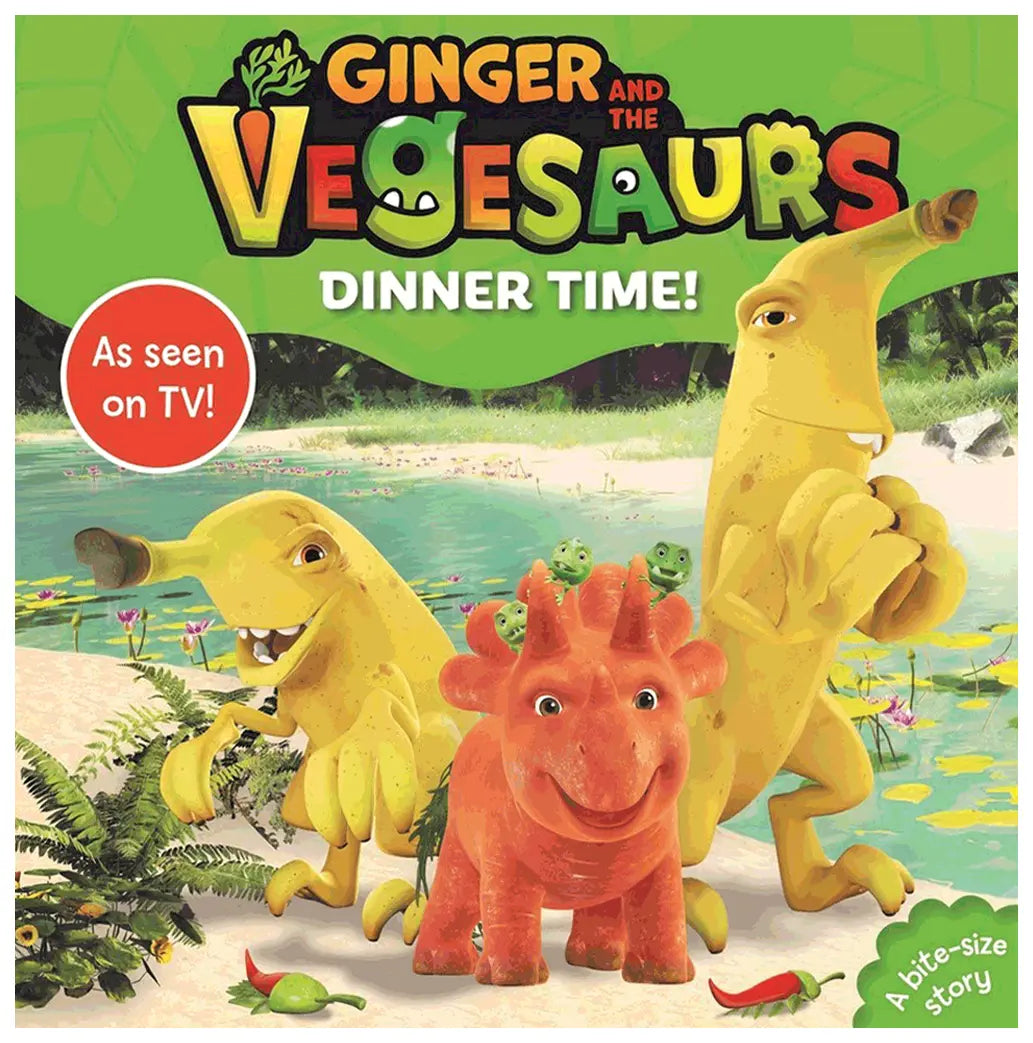 Vegesaurs Ginger Good Stuff Tee & Book Gift Pack - Dinner Time